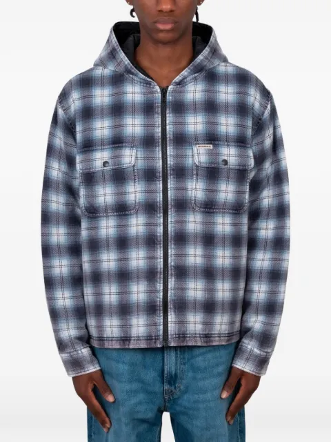Stüssy checkered zip-up jacket Blue 11103810801