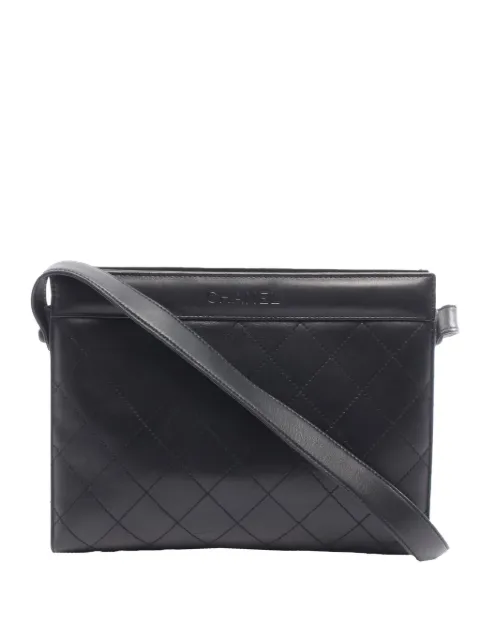 CHANEL Pre-Owned 1997-1999 Leather crossbody bag Black U4PV4J45W9BZXZDU