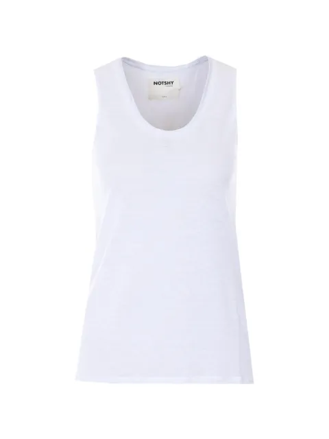 Not Shy sleeveless crew-neck top White NF8G000LIP000