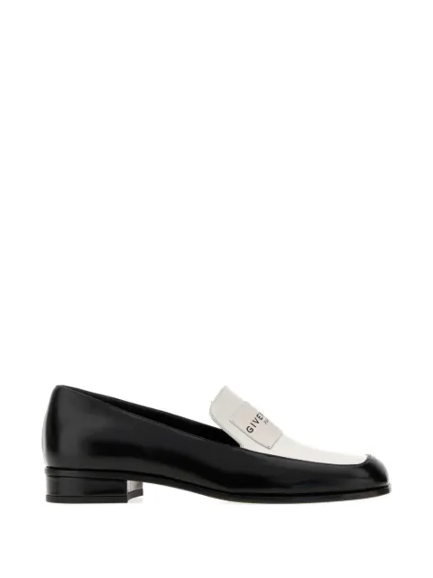 Givenchy Tux bicolor leather loafers Black BE202QE2H5