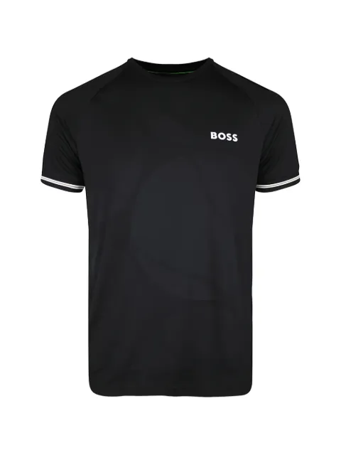 BOSS logo-print raglan-sleeve T-shirt Black 50559207