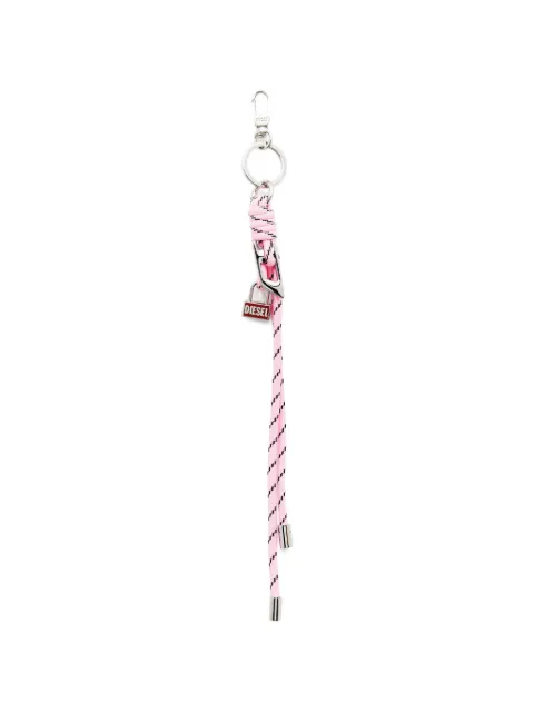 Diesel metal and rope charm with pendant Pink X10802P9138