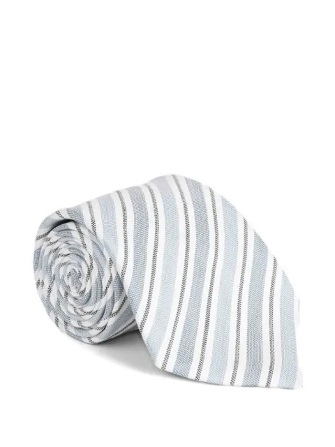 Zegna striped tie Blue Z3E74TA31P8