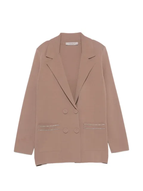 D.Exterior double-breasted embellished blazer Neutrals 62105