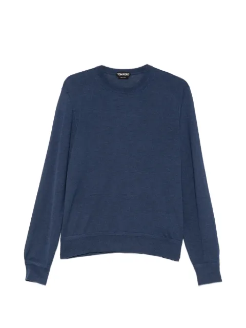 TOM FORD crew-neck sweater Blue KCL082YMK073