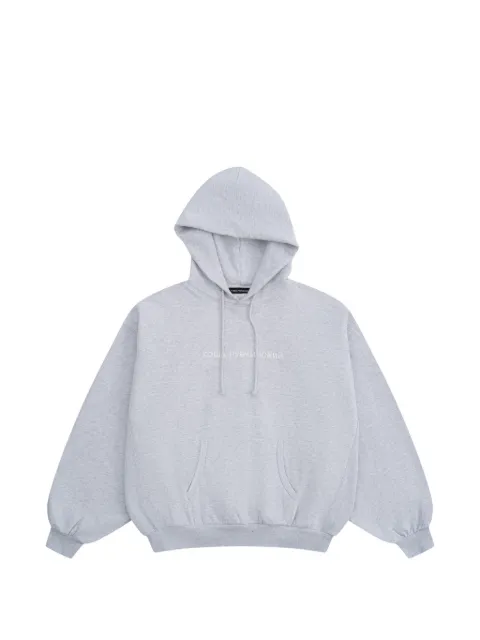 GOSHA RUBCHINSKIY logo-print oversized hoodie Grey HD1101GREYMELANGE