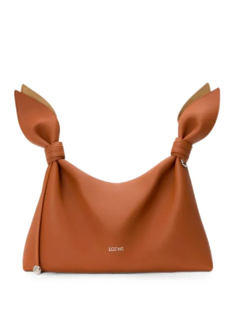 LOEWE medium Scarf knot-detail cross body bag Brown ABNYBNMX01