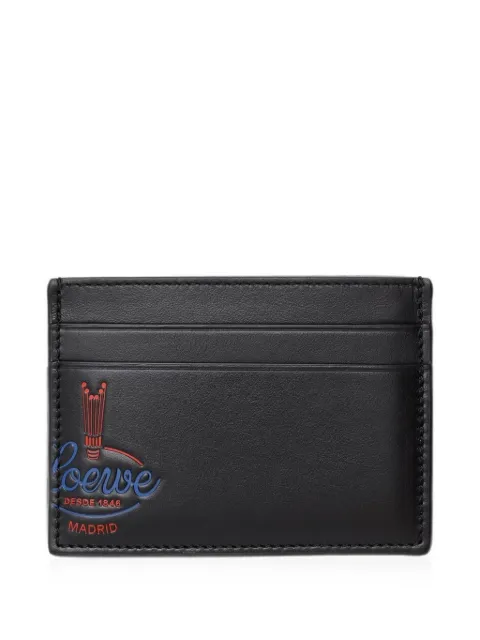 LOEWE logo-print cardholder Black C643322X65