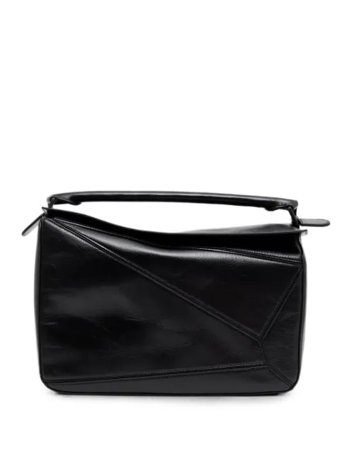LOEWE large Puzzle panelled tote bag Black B510PNLX20