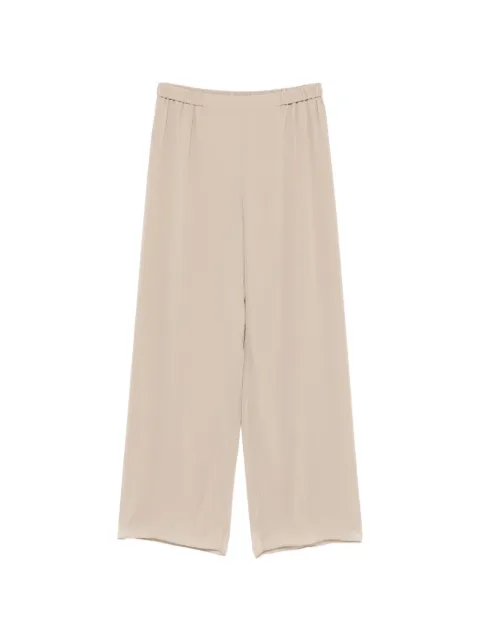 Marina Rinaldi Gamba elasticated-waistband palazzo pants Neutrals 2623136111600