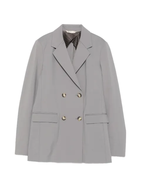 Max Mara double-breasted notched-lapel blazer Grey 2626916077