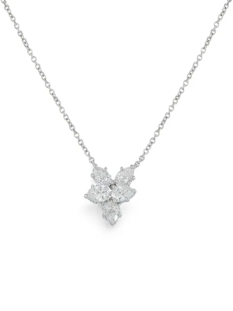Harry Winston diamond pendant necklace Silver 5181