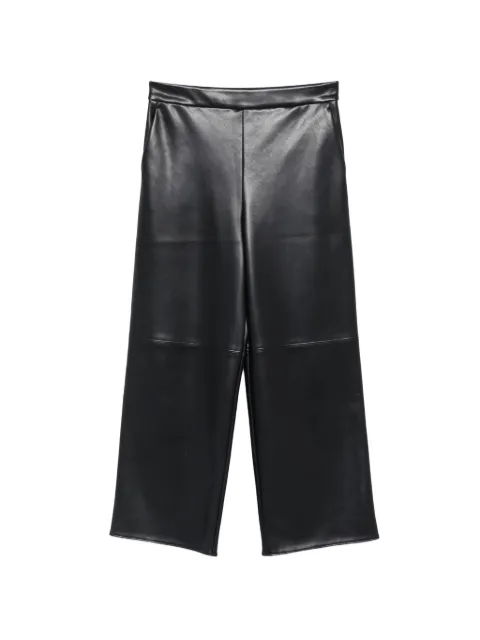 'S Max Mara Amati faux-leather cropped palazzo pants Blue 2629786051650