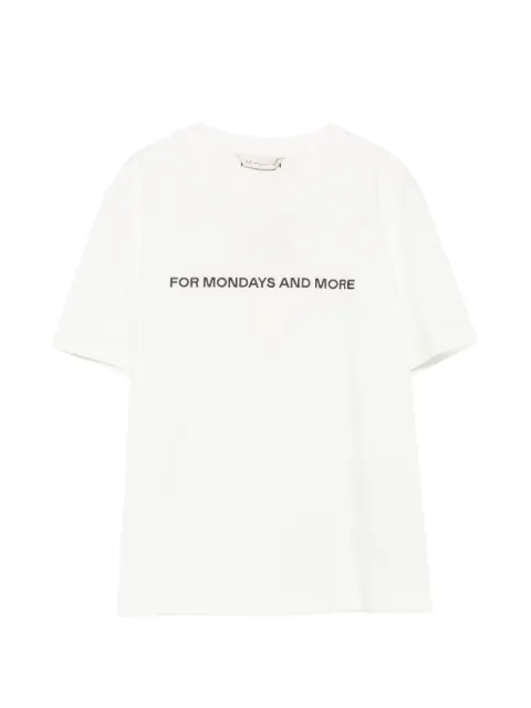 Max Mara slogan-print T-shirt White 2626946017