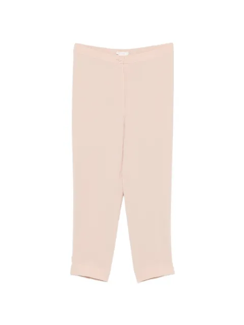 Marina Rinaldi Fiabe elasticated-waistband tailored trousers Pink 2627136136600