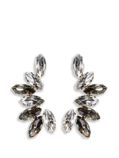 ERDEM crystal-embellished marquise-cut earrings Silver AW26JE3600035032