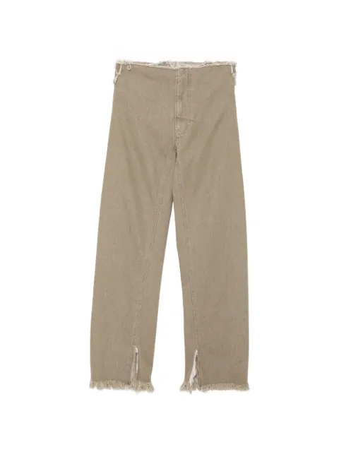 LITKOVSKA frayed split-hem jeans Neutrals P16MSS26