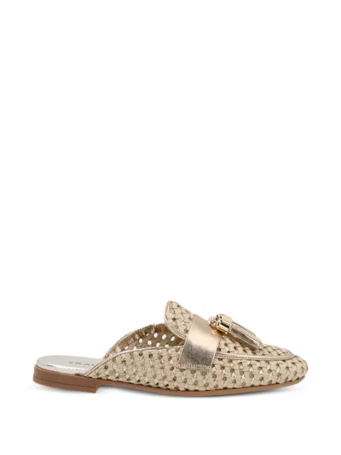 FRAU woven tassel-detail mules Neutrals 95K7