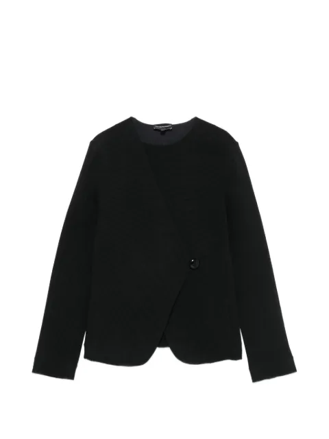Emporio Armani asymmetric-front jacket Black EW003532AF12364