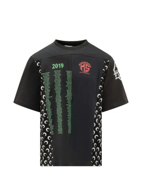 Marine Serre graphic-print T-shirt Black MTT102AUJER0003BK99