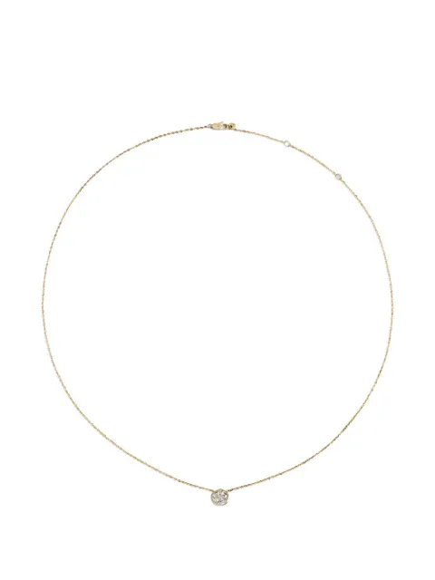 Monica Vinader MV Siren™ Solitaire diamond necklace Gold YGNKSIDHLGD