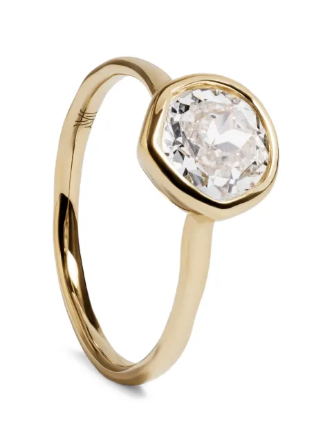 Monica Vinader MV Siren™ Solitaire diamond ring Gold YGRGSIDOLGD