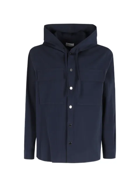 Paolo Pecora hooded shirt jacket Blue G0610189