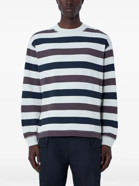 Margaret Howell horizontal-stripe sweatshirt Neutrals MHSP0128S26MBY