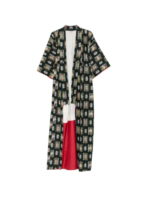 A.N.G.E.L.O. Vintage Cult 1990s geometric-print kimono Black AN250BCN