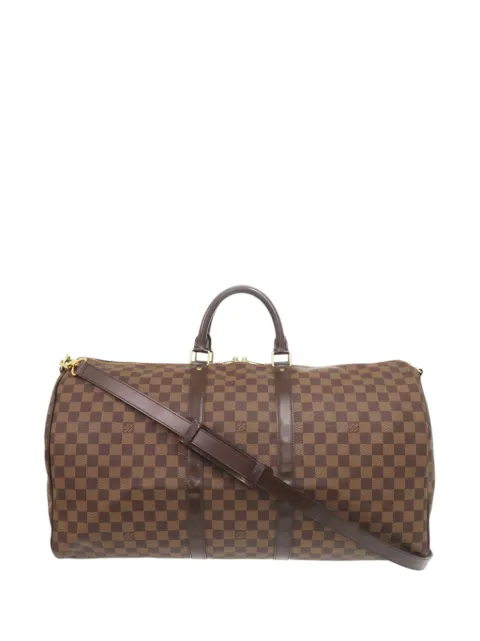 Louis Vuitton Pre-Owned 2013 Damier Ebene Keepall Bandouliere 55 travel bag Brown RG1LLF1XRQAQBRLA