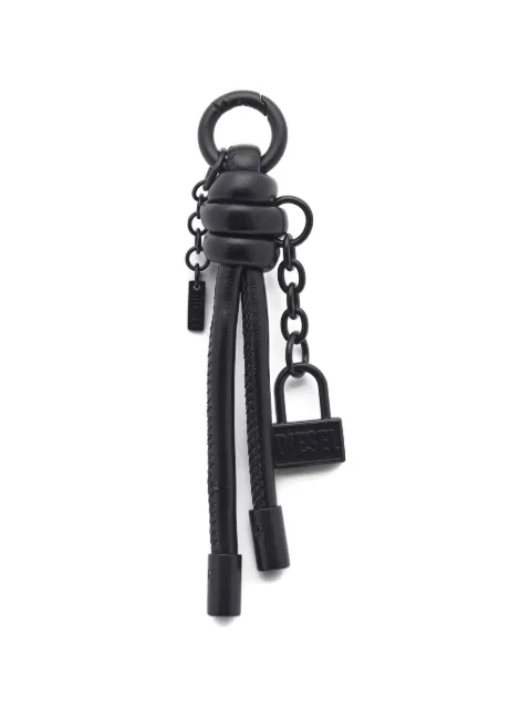 Diesel knotted padlock keyring Black X10880P9191