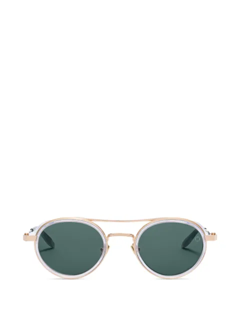 Akoni Astria 12K gold round-frame sunglasses Gold AKS532