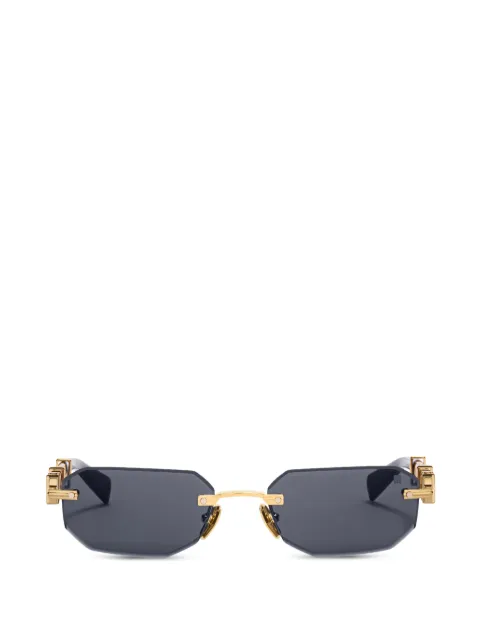 Balmain Eyewear geometric-frame rimless sunglasses Black BPS194