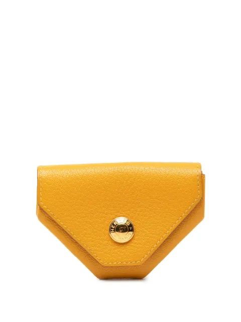 Hermès Pre-Owned 2002 Chevre Mysore Le 24 coin pouch Yellow 49HHX5ZCB7HKJFAW