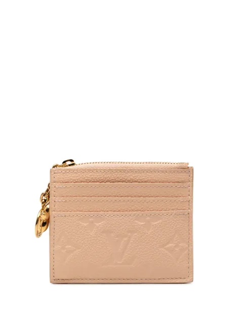 Louis Vuitton Pre-Owned 2021-2026 Monogram Empreinte Flora card holder Pink 0M6N4QA69PFPDYY9