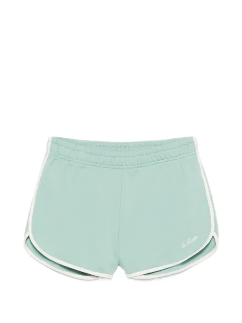 MC2 Saint Barth Francine Light logo-embroidered shorts Green FRANC002