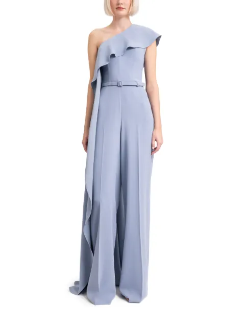 Gemy Maalouf one-shoulder ruffled jumpsuit Blue EDSS252009JM
