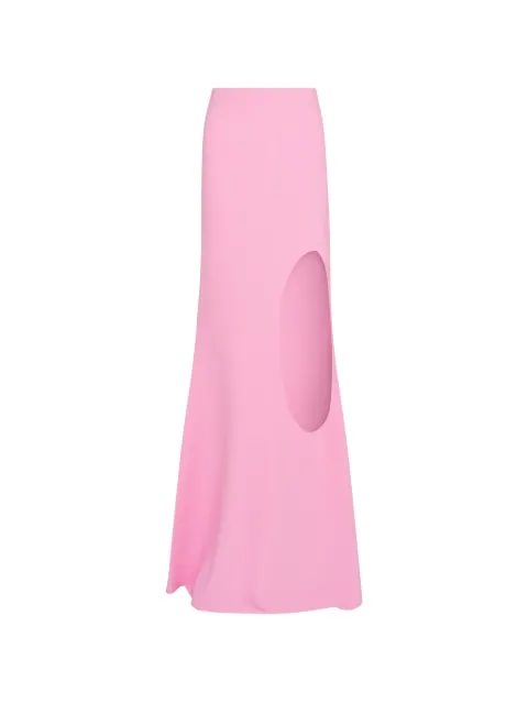 A.W.A.K.E. Mode cut-out flared maxi skirt Pink SS26KS02VY01