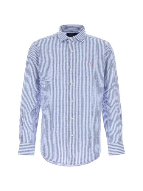 Polo Ralph Lauren custom fit striped seersucker shirt Blue 710B16700