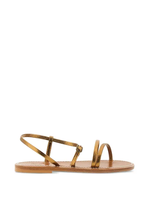 K. Jacques strappy leather sandals Gold 0J31709METYLBRONZE