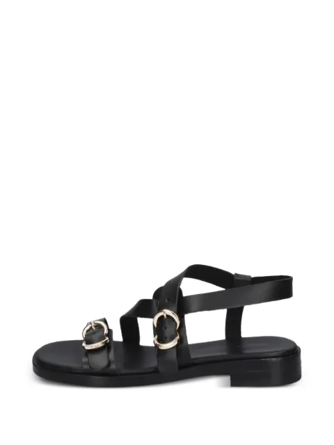 FRAU multi-strap leather sandals Black 87M6
