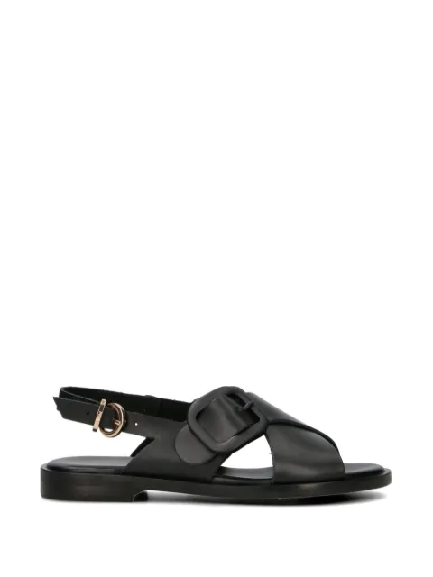 FRAU crossover-strap buckle-detail sandals Black 85M6