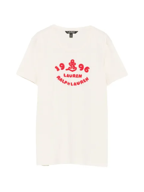 Lauren Ralph Lauren embroidered-logo T-shirt Neutrals 200B21053002