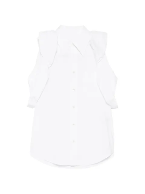 Toga roll-sleeve blouse White TA261FJ075