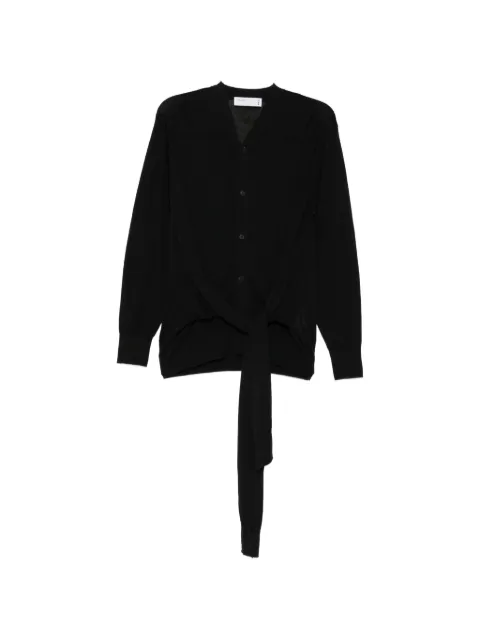 Toga high-gauge knitted cardigan Black TA261XO038
