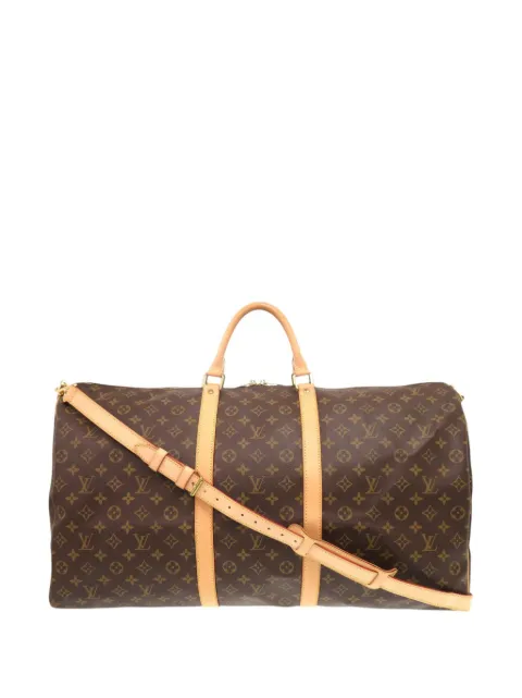 Louis Vuitton Pre-Owned 2004 Monogram Keepall Bandouliere 60 travel bag Brown 0QF174WA640YEFAR