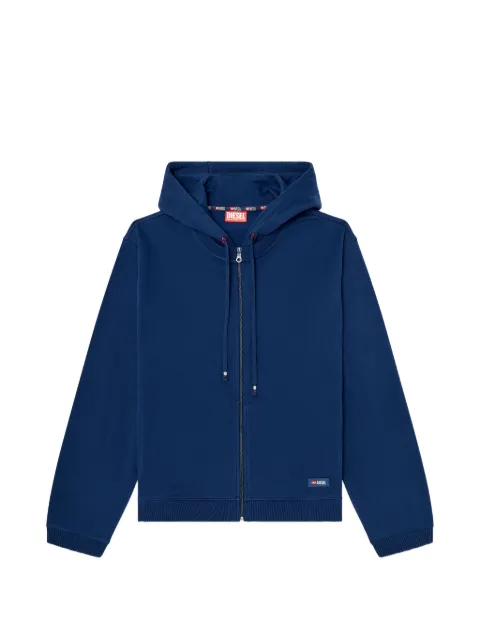 Diesel hoodie in peached cotton blend Blue A228000SIBH