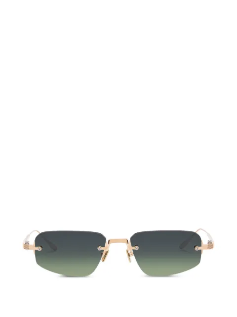 Akoni Juno Three 12K gold rimless sunglasses Gold AKS536