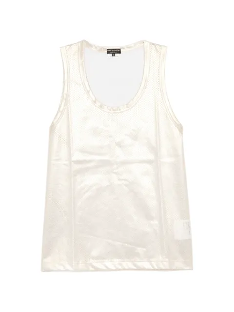 Comme des Garçons Homme Plus metallic mesh vest Gold PQT041
