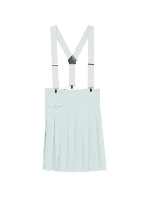 Comme des Garçons Homme Plus pleated suspender skirt Blue PQS002